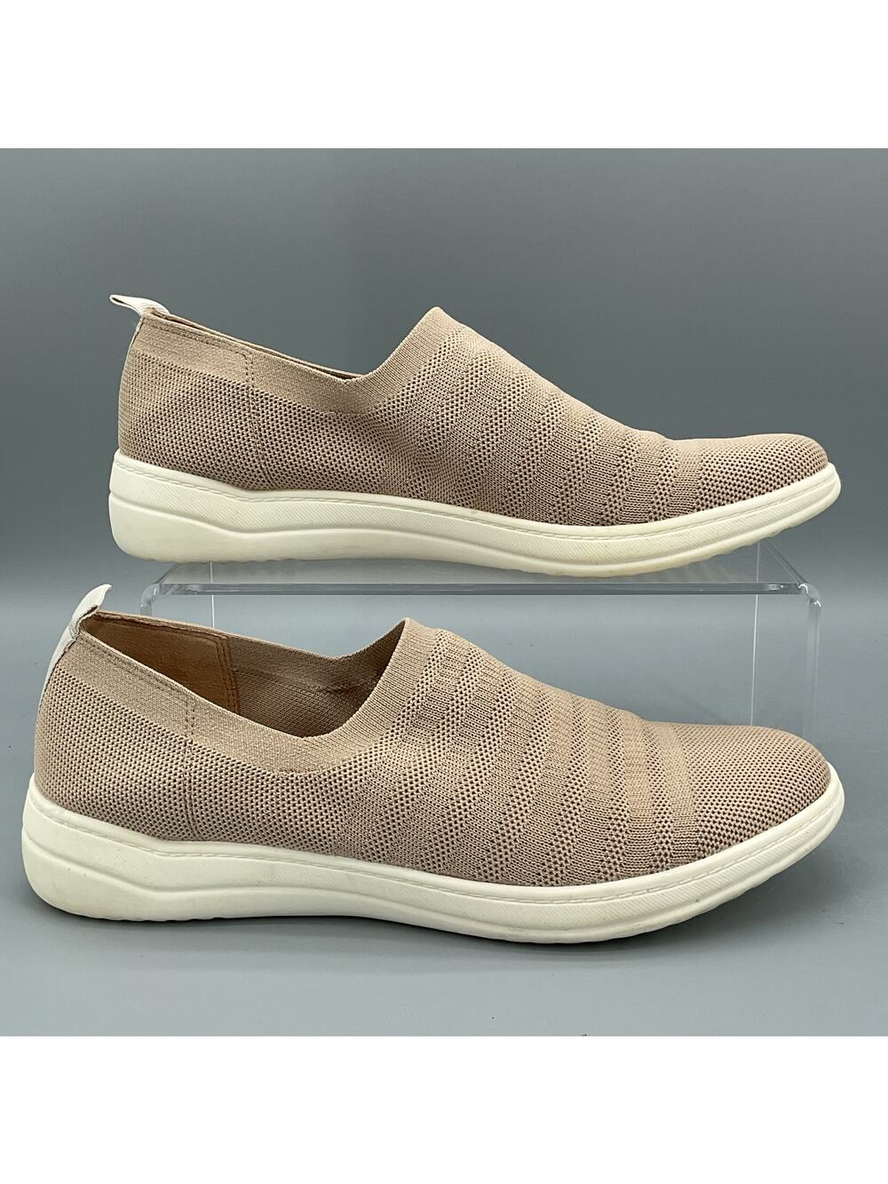 Lifestride Women’s Energy Knit Flats Taupe Size 10M